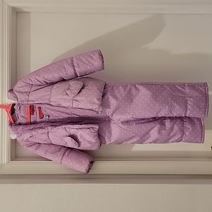Girls ski jacket and bib
